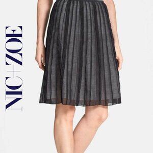 NIC+ZOE Batiste Flirt Sheer Layered Skirt